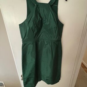 J.Crew Signature Silk Dress – Emerald Green – Size 10 – NWT